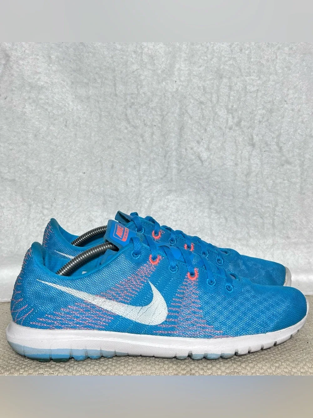 Nike Flex Womens Fury Blue Lagoon/White Running Athletic Sneakers Shoes SZ 10